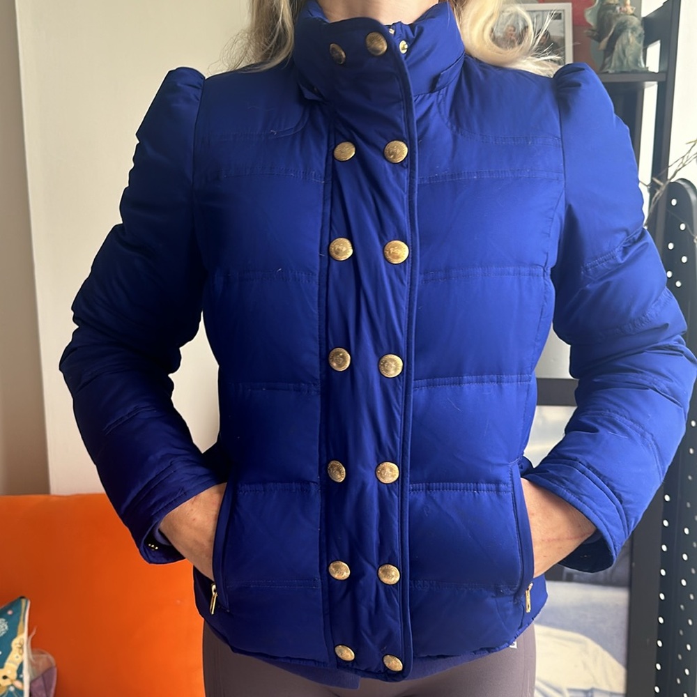 Juicy Couture women’s Puffer jacket size small purple/blue